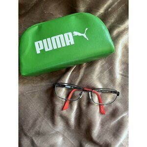 PUMA KIDS Eyeglasses Frame Boys Youth PJ00110C0S 5106-130 Black/Red SEE PHOTOS